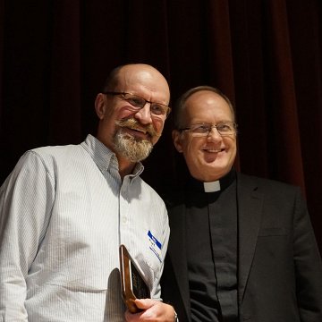 Emerging Music Minister Awards 2  Emerging Musician Awards:  pictured L-R:  Mark Schroeder, Fr. Mike Mulloy