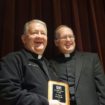 St Cecilia Award Clergy  St. Cecilia Award Clergy: pictured L-R:  Fr. Kerry Prendiville (winner), Fr. Mike Mulloy