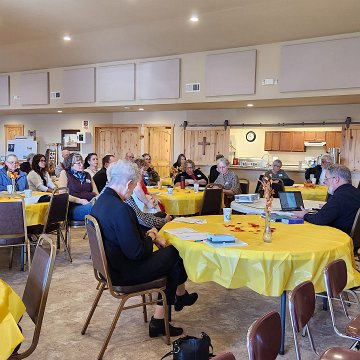 20241019 104118 NPM 4 Fall Meeting phtg Bonnie Josten Fr Timothy Castor Chant