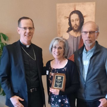 20241019 132020 NPM 4 Fall Meeting Awards phtg Carman Timmerman Ed & Jeannie Fischer St Cecilia (Laity)