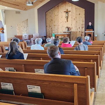 20241019 142248 NPM 4 Fall Meeting phtg Bonnie Josten Bishop Scott Bullock The Bishop as Liturgy Moderator